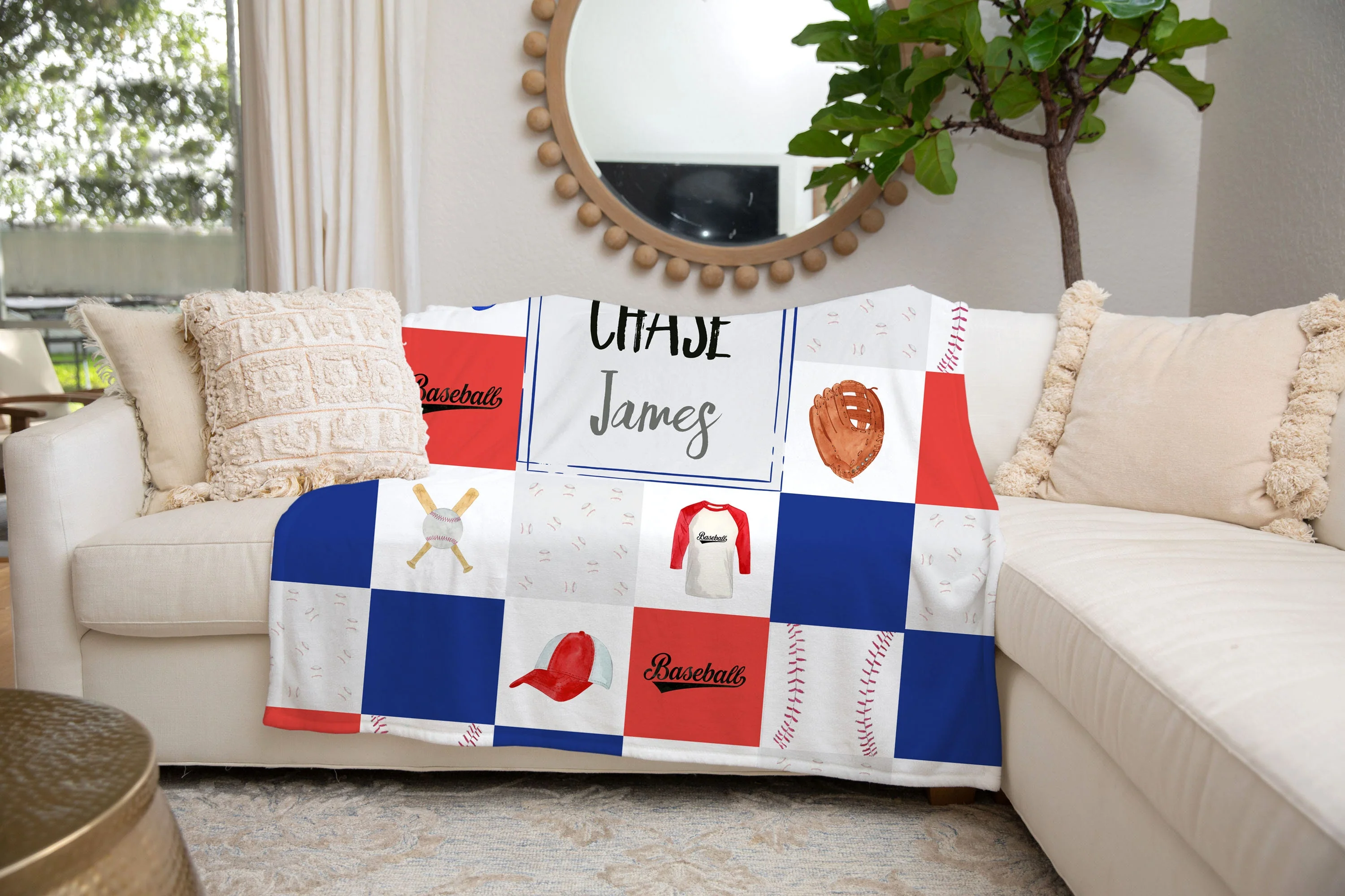 Baseball Personalized Blanket For Boy - Image 3