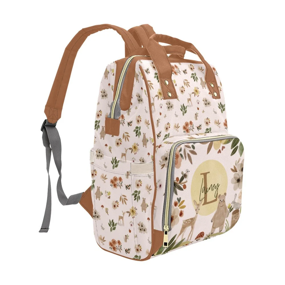 Brown Woodland Personalized Diaper Bag - Image 5