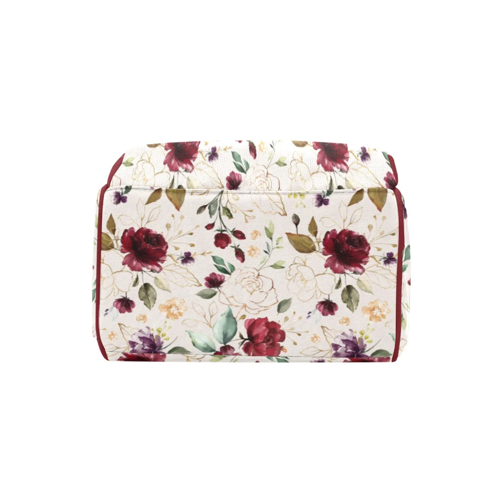 Burgundy Personalized Diaper Bag - Image 5