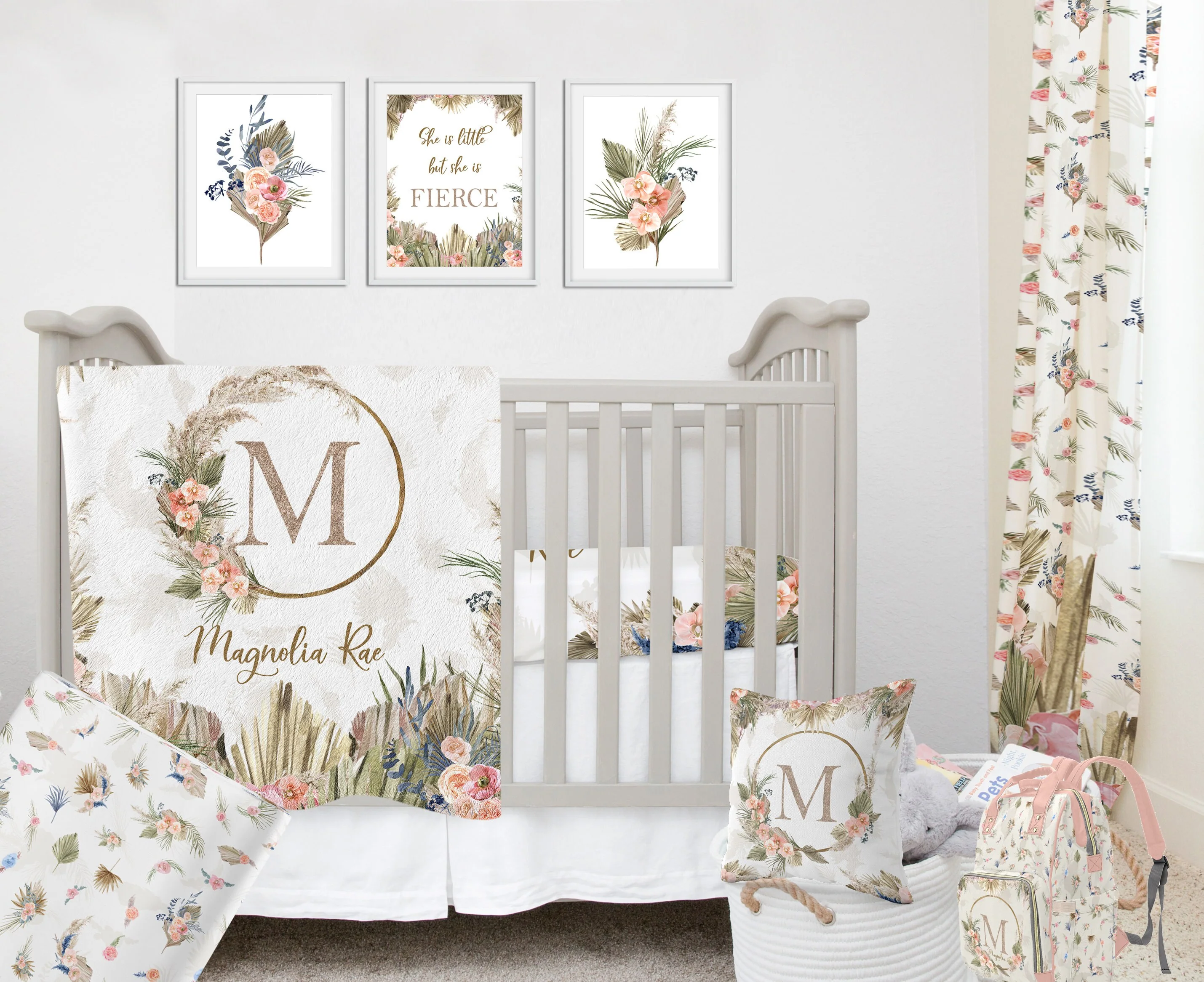 Dry Grass Personalized Diaper Bag - Image 8