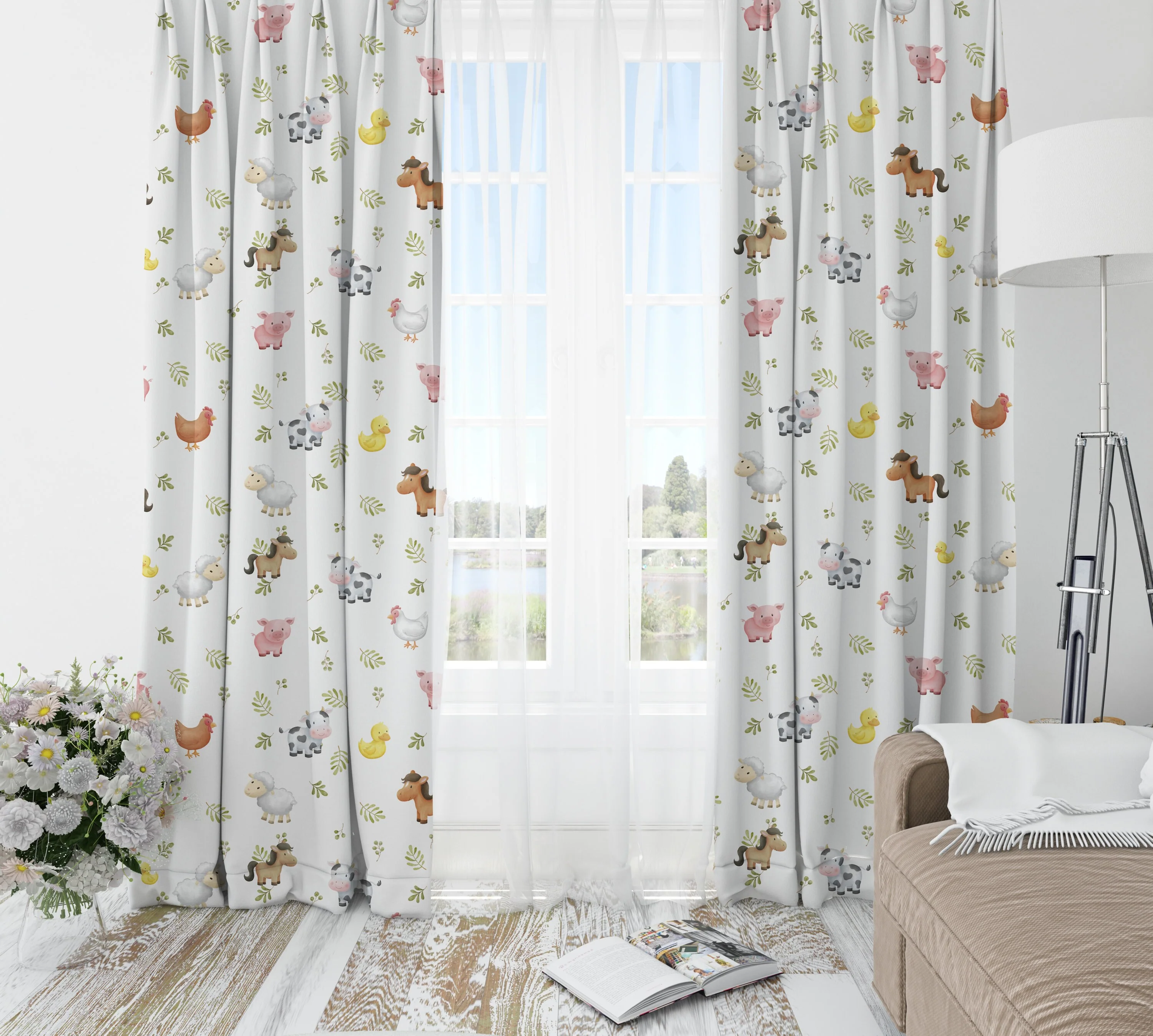 Farm Animals Blackout Curtains - Image 4
