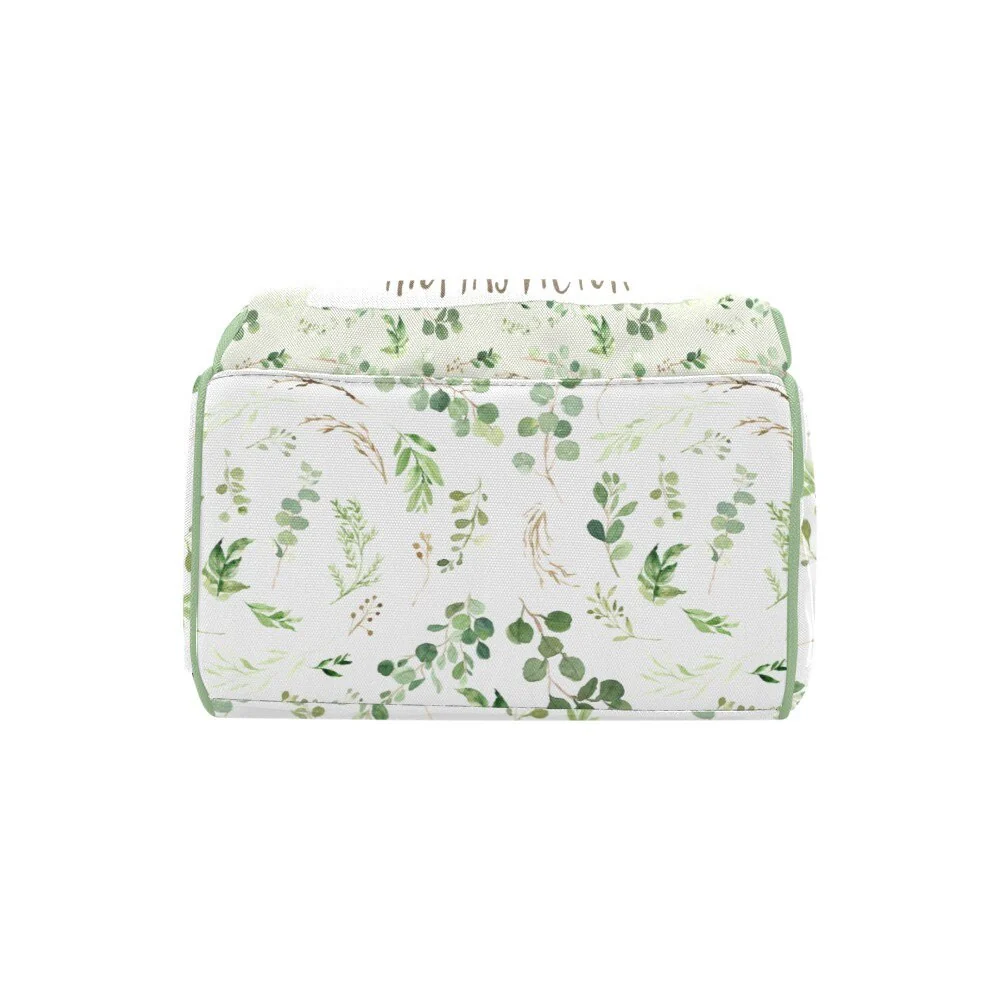 Greenery with Dinosaurs Personalized Diaper Bag - Image 5