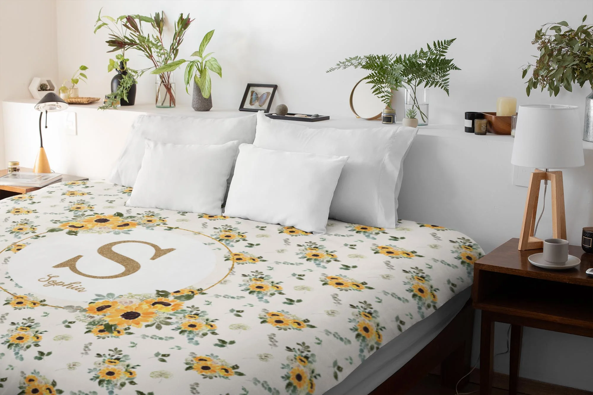 Hello Sunshine Sunflower Duvet Cover for Girl - Image 4