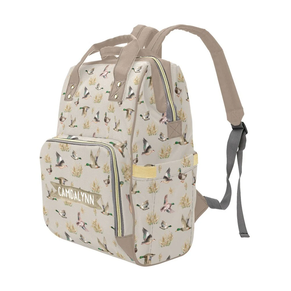 Mallard Duck Personalized Diaper Bag - Image 4