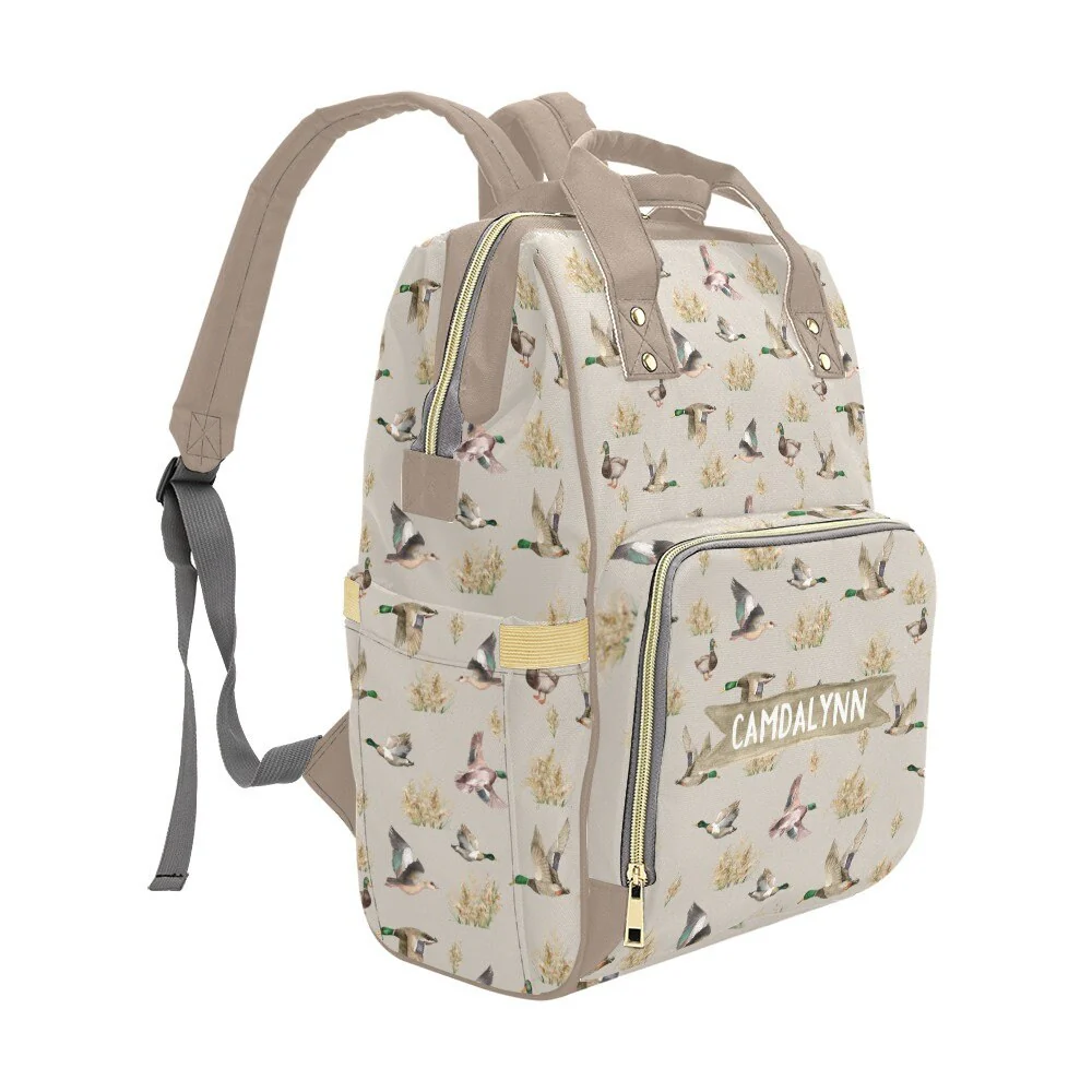 Mallard Duck Personalized Diaper Bag - Image 5