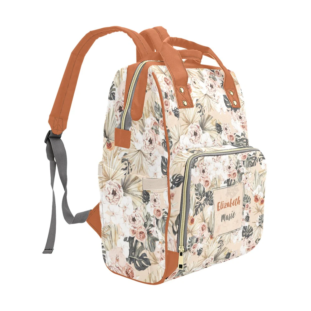 Modern Tropics Personalized Diaper Bag - Image 4