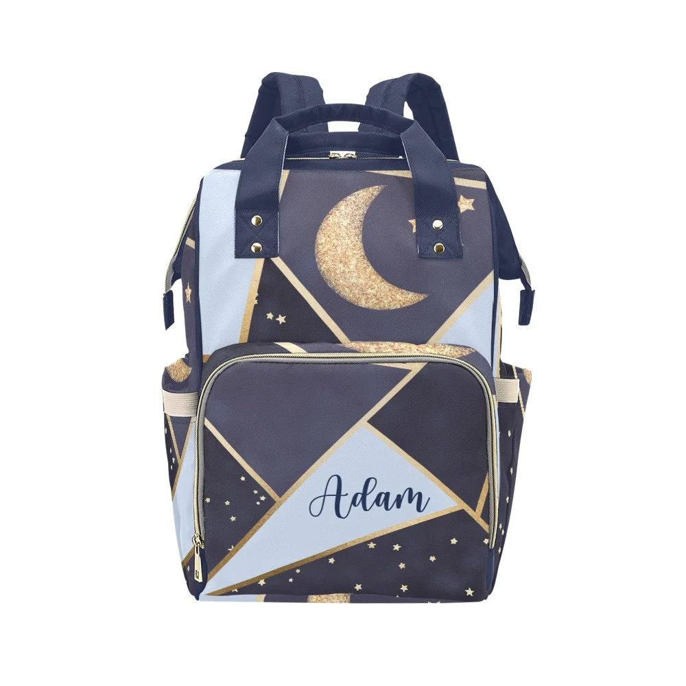 Moon and Stars Personalized Diaper Bag