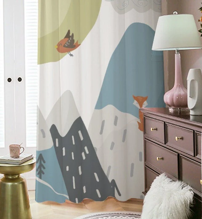 Mountains Scene Blackout Curtains - Image 3