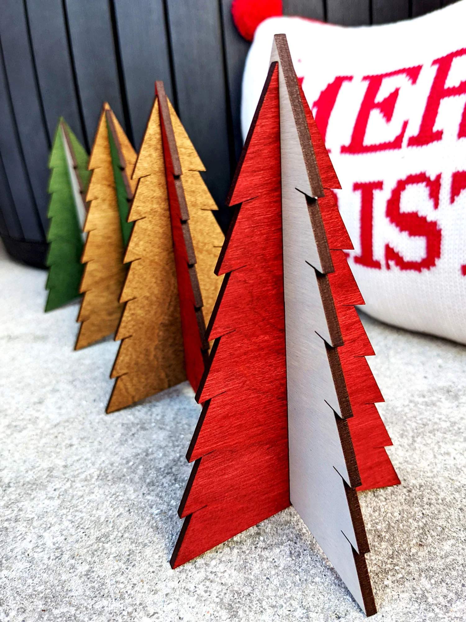 Personalized Wooden Christmas Tree - Image 6