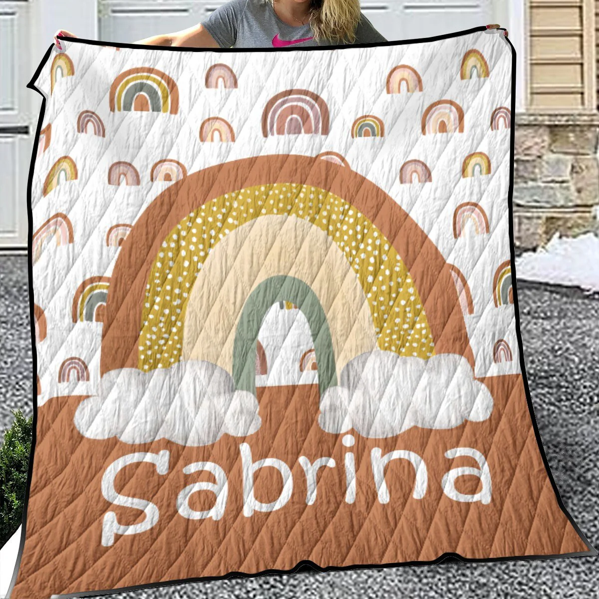 Rainbows Personalized Quilted Bedspread Set - Image 4