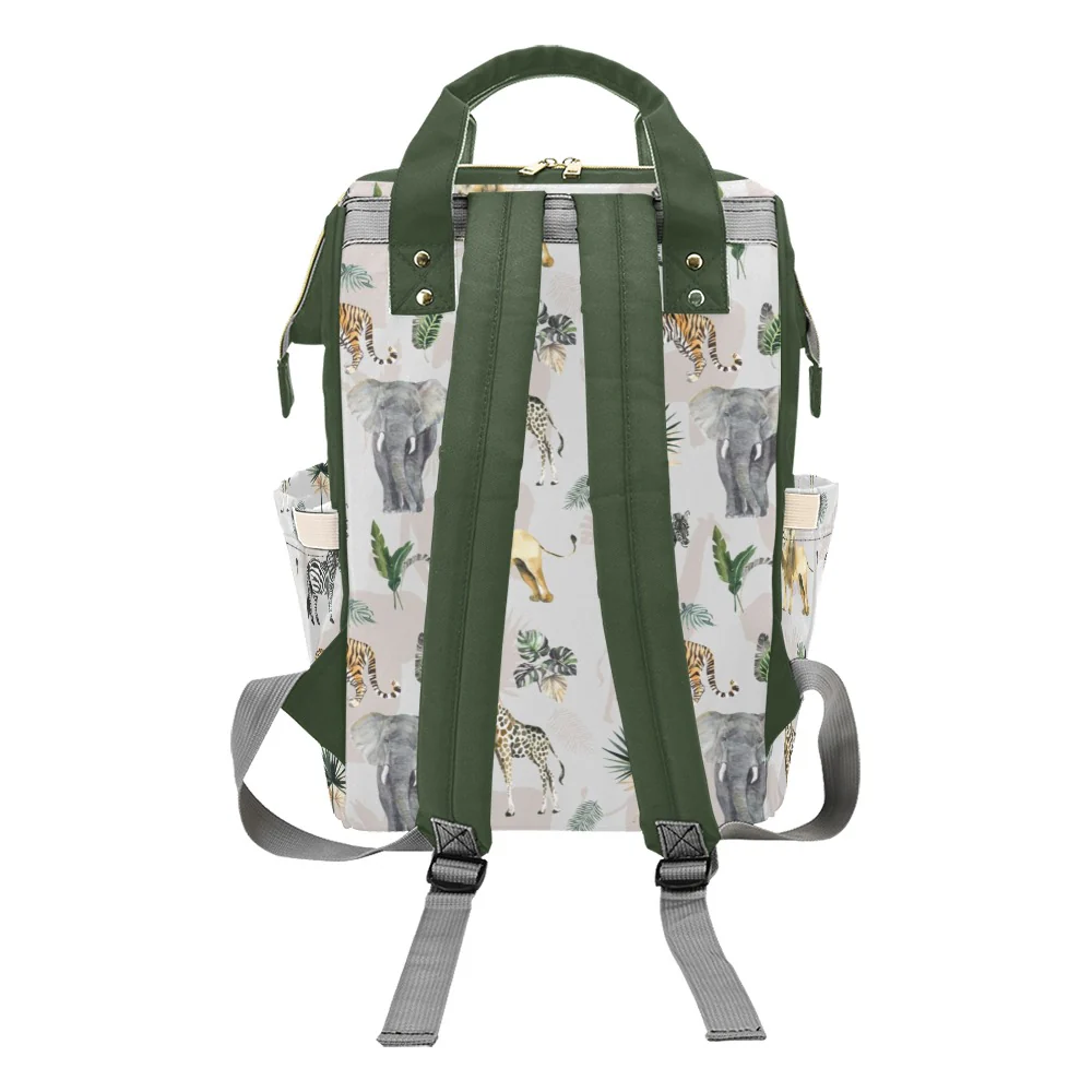 Safari Animals Personalized Diaper Bag - Image 3