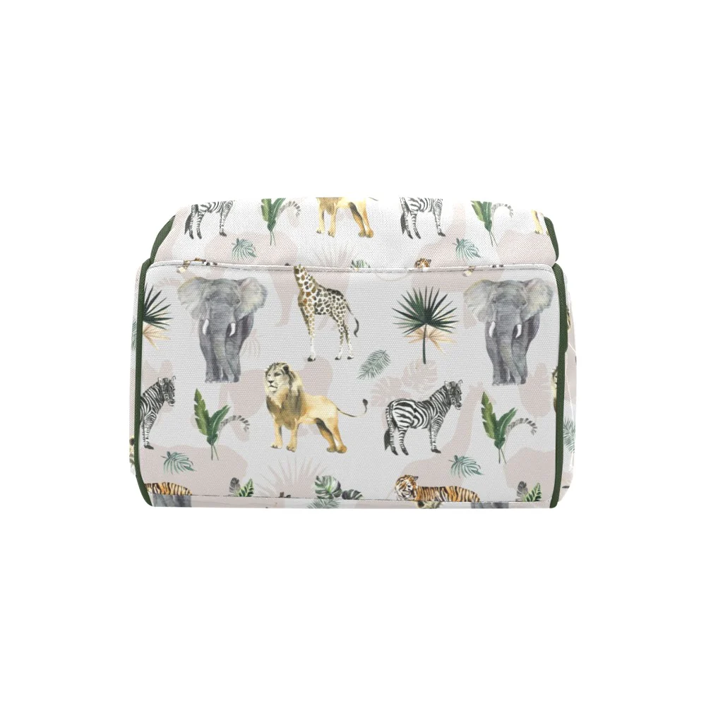 Safari Animals Personalized Diaper Bag - Image 5