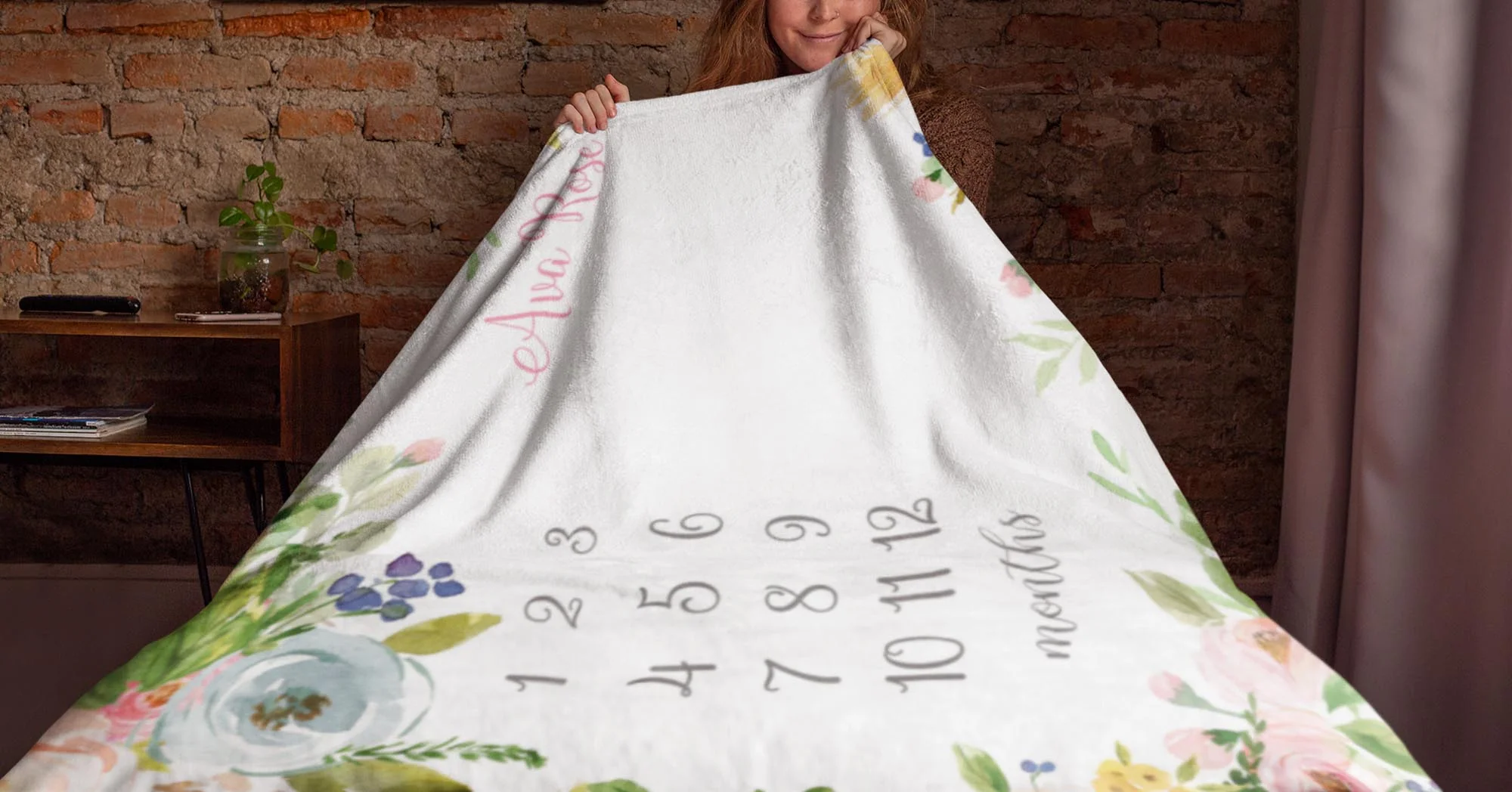 Summer Meadow Milestone Blanket for Girl - Image 3
