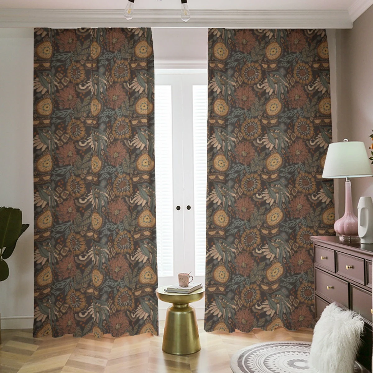 Vintage Charm Boho Blackout Curtains - Image 2