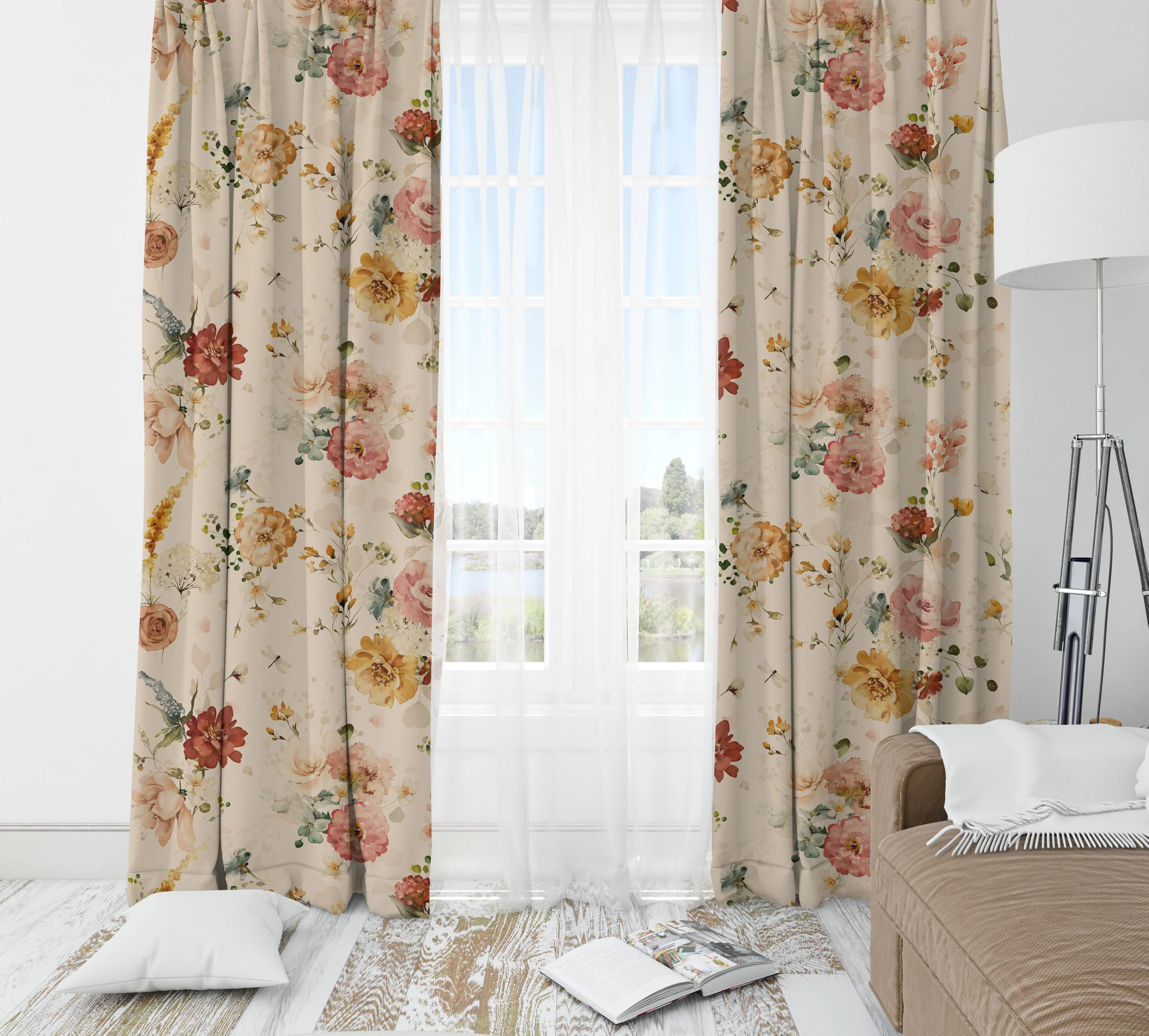 Rust Garden Blackout Curtains - Image 3